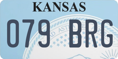KS license plate 079BRG