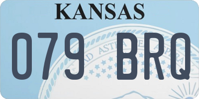 KS license plate 079BRQ