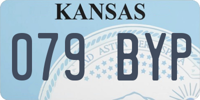 KS license plate 079BYP