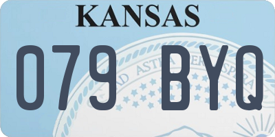 KS license plate 079BYQ