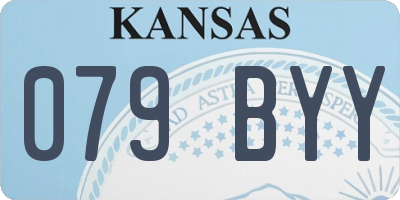 KS license plate 079BYY