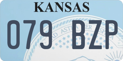 KS license plate 079BZP