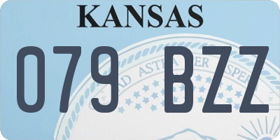 KS license plate 079BZZ