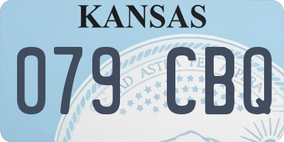 KS license plate 079CBQ