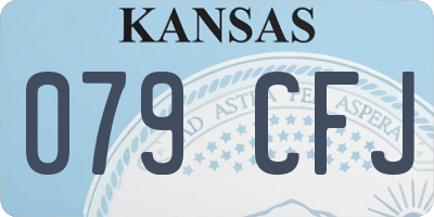 KS license plate 079CFJ