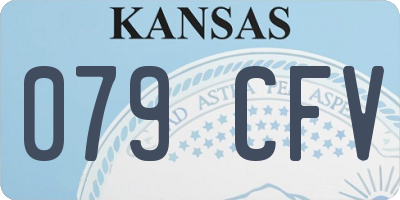 KS license plate 079CFV