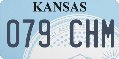 KS license plate 079CHM
