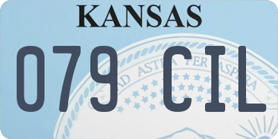 KS license plate 079CIL