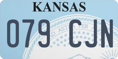 KS license plate 079CJN