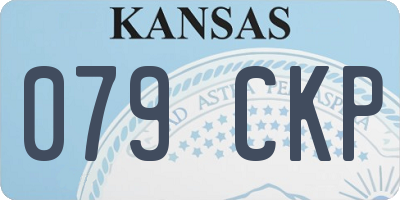 KS license plate 079CKP