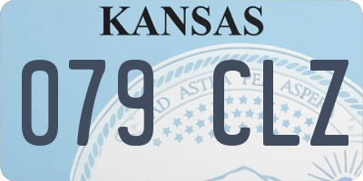KS license plate 079CLZ