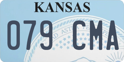 KS license plate 079CMA