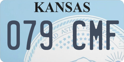 KS license plate 079CMF