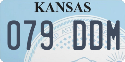 KS license plate 079DDM