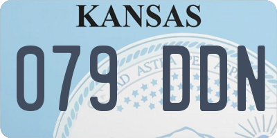 KS license plate 079DDN