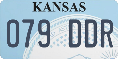 KS license plate 079DDR
