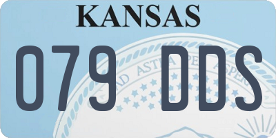 KS license plate 079DDS