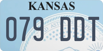 KS license plate 079DDT