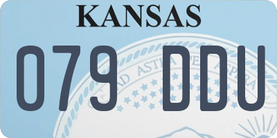 KS license plate 079DDU