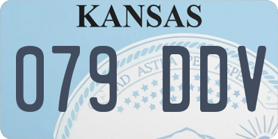 KS license plate 079DDV