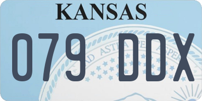 KS license plate 079DDX