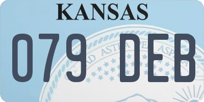 KS license plate 079DEB
