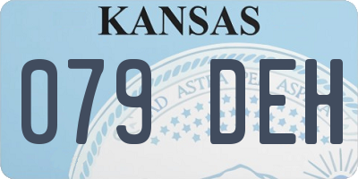 KS license plate 079DEH