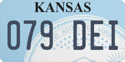 KS license plate 079DEI