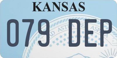 KS license plate 079DEP