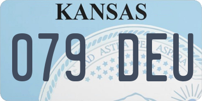 KS license plate 079DEU