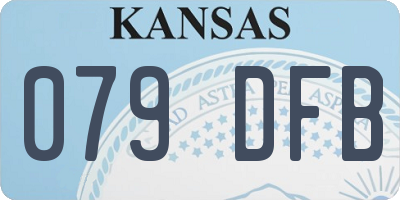 KS license plate 079DFB
