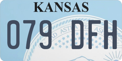 KS license plate 079DFH