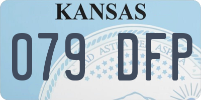 KS license plate 079DFP