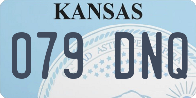 KS license plate 079DNQ
