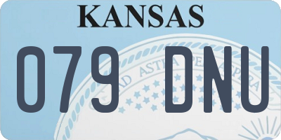 KS license plate 079DNU