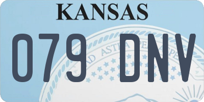 KS license plate 079DNV