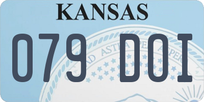 KS license plate 079DOI