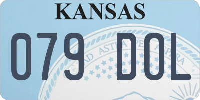 KS license plate 079DOL
