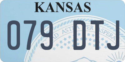 KS license plate 079DTJ