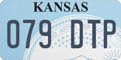 KS license plate 079DTP