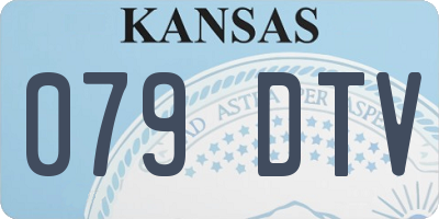 KS license plate 079DTV