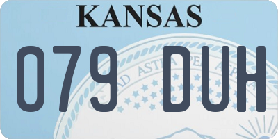 KS license plate 079DUH