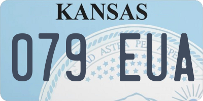KS license plate 079EUA