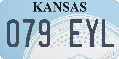 KS license plate 079EYL