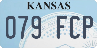 KS license plate 079FCP
