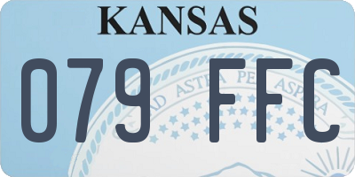 KS license plate 079FFC