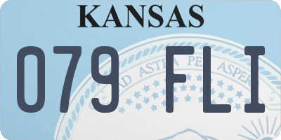 KS license plate 079FLI