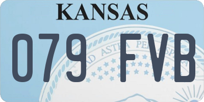 KS license plate 079FVB