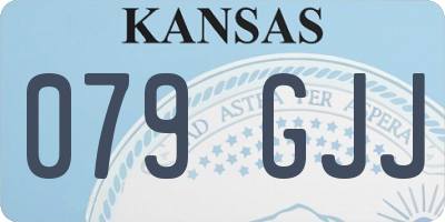 KS license plate 079GJJ