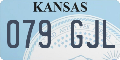 KS license plate 079GJL